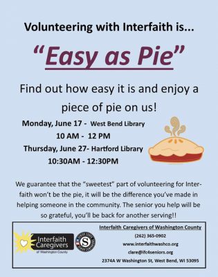 Easy as Pie at Interfaith