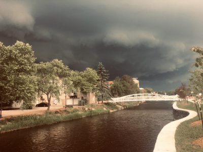 Downtown West Bend Storm