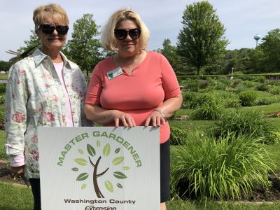 Master Gardner Vicki Hopp and Barb Robertson