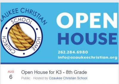 Ozaukee Christian Open House