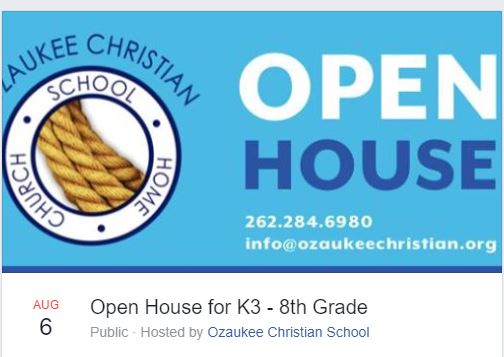 Ozaukee Christian Open House