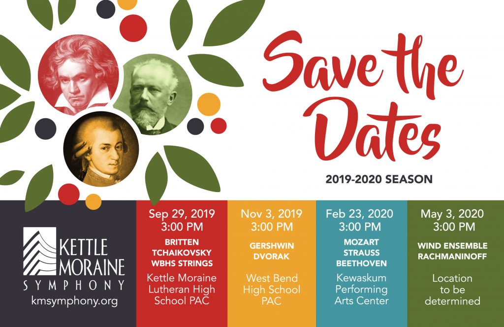 Kettle Moraine Symphony save the dates