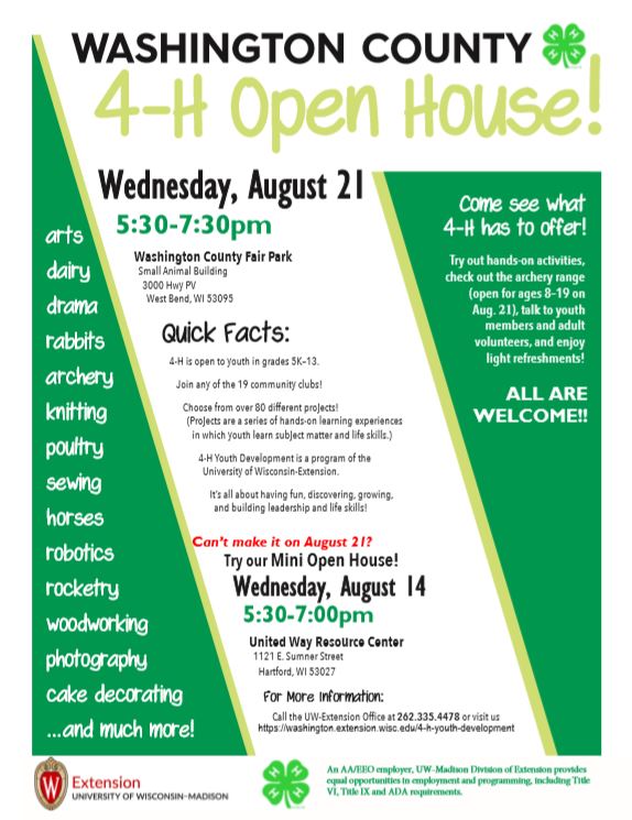 4-H open house