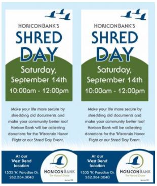 Shred Day at Horicon Bank