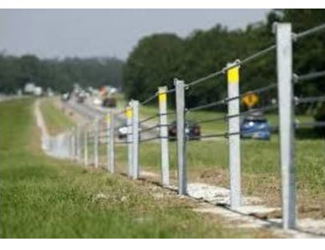 Median cable guards, barrier