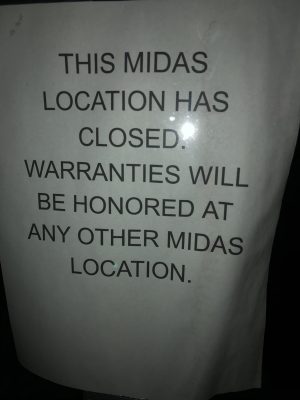 Midas closed