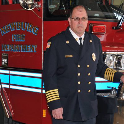 Newburg Fire Chief Mark Chesak