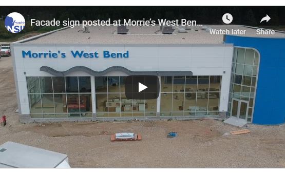 new signage at Morrie's West Bend Honda