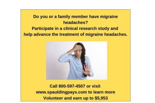 Spaulding Clinical migraine study