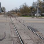 Railroad crossing on Hwy 33 in Allenton