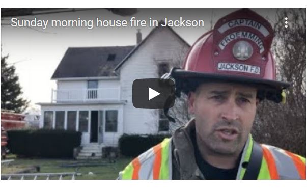 Sunday morning house fire in Jackson