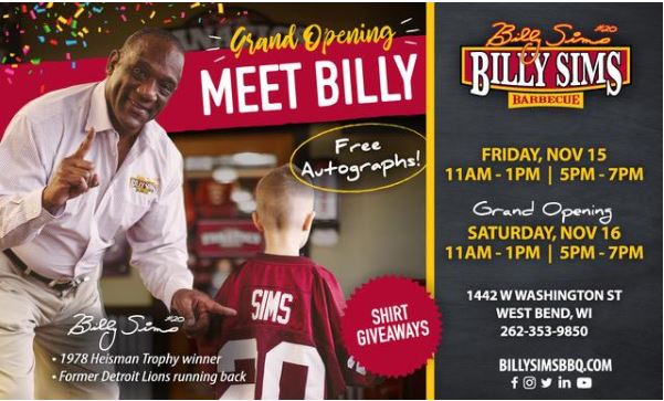 NFL pro Billy Sims