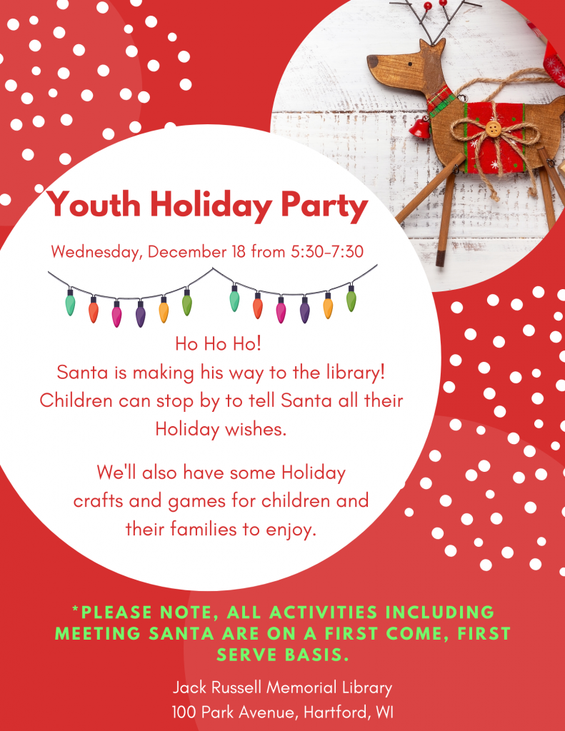 Jack Russell Memorial Library Christmas youth party