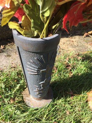 Bronze vases from WC Union Memorial Cemetery