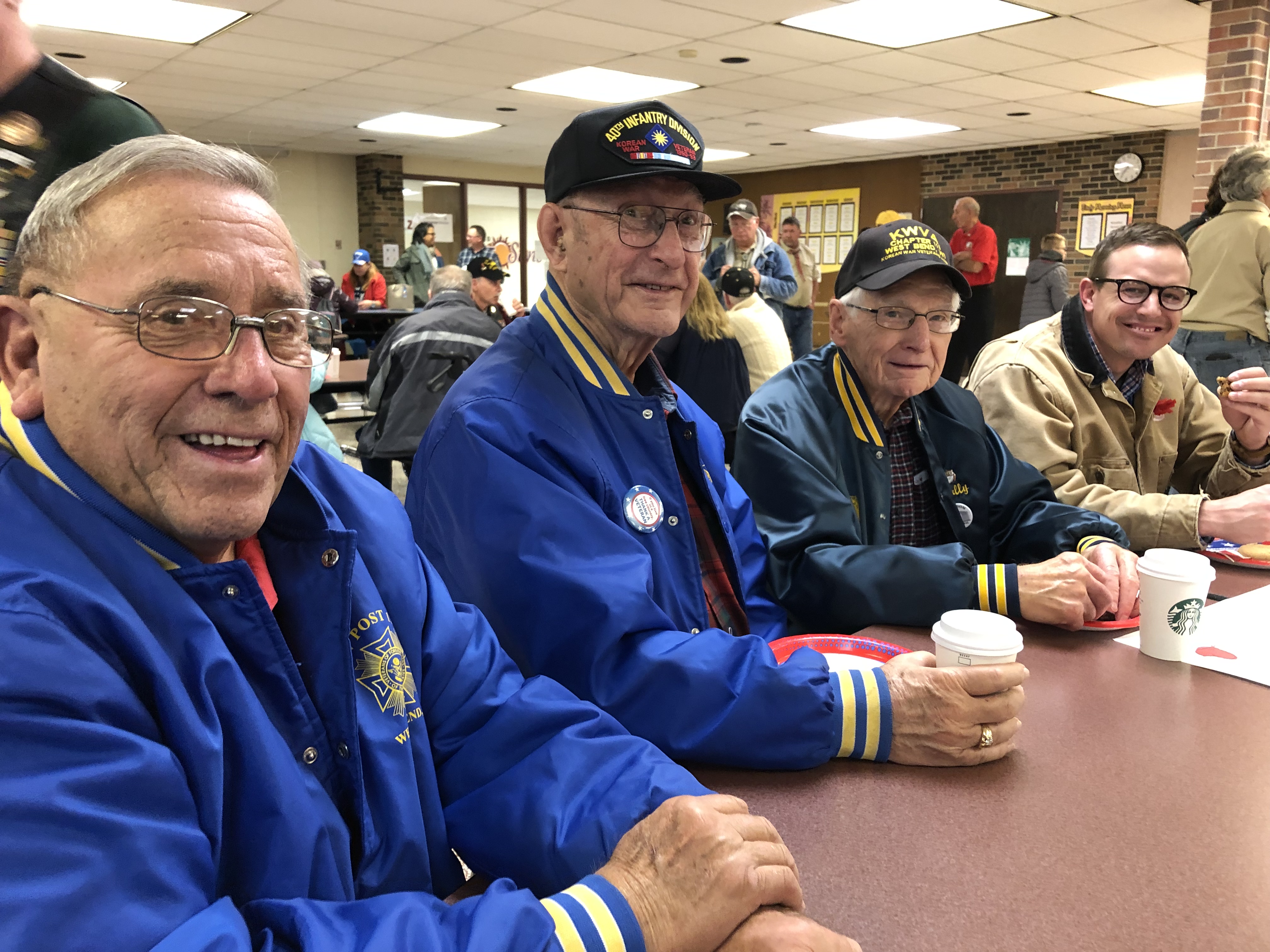 Veterans at city council event