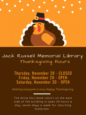 thanksgiving hours at Jack Russell
