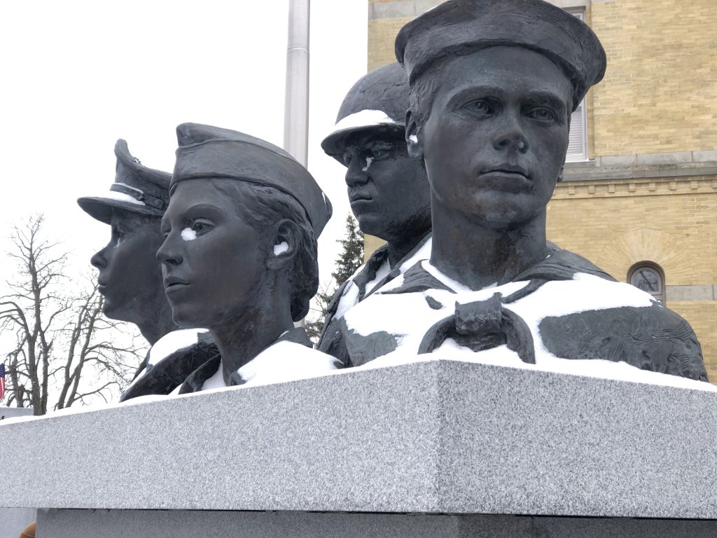 Monument in Old Courthouse Square