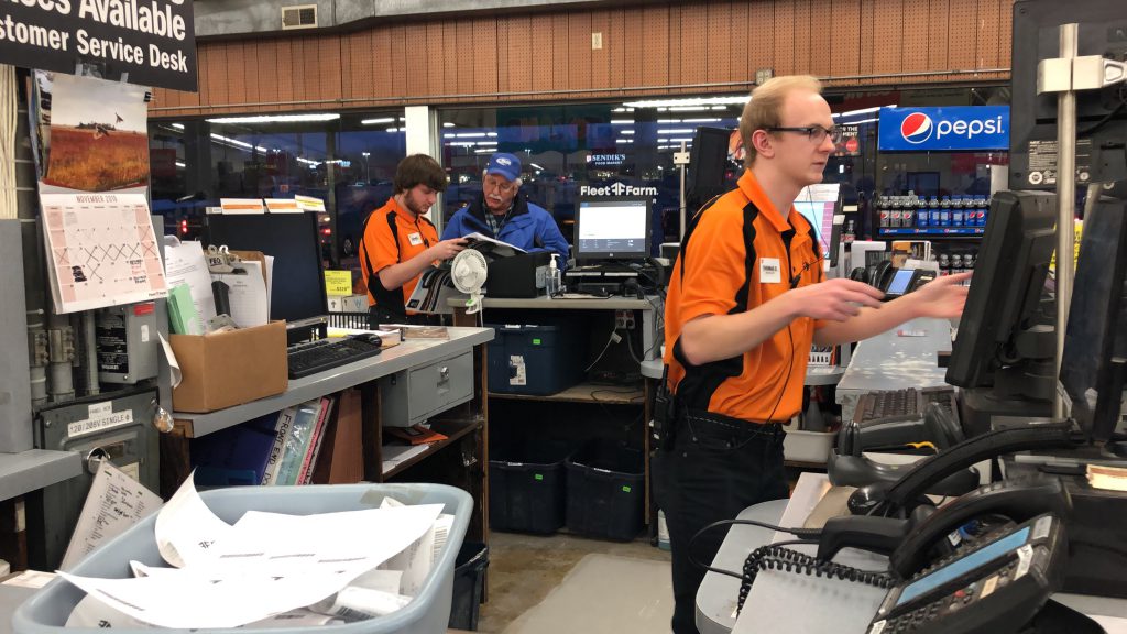 Fleet Farm front service counter