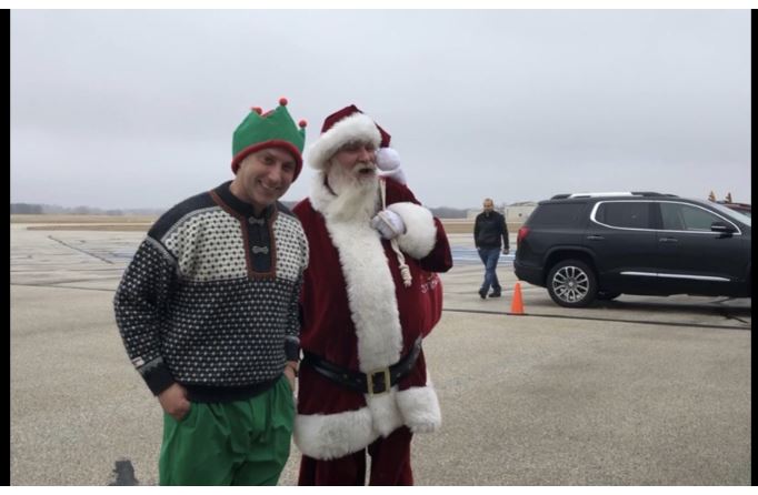 Santa arrives at WB Airport