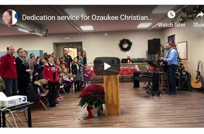 Ozaukee Christian School dedication