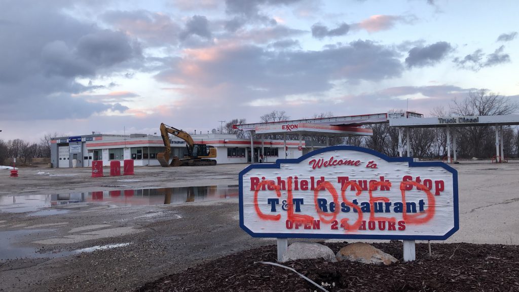 Richfield Truck Stop ready to be leveled
