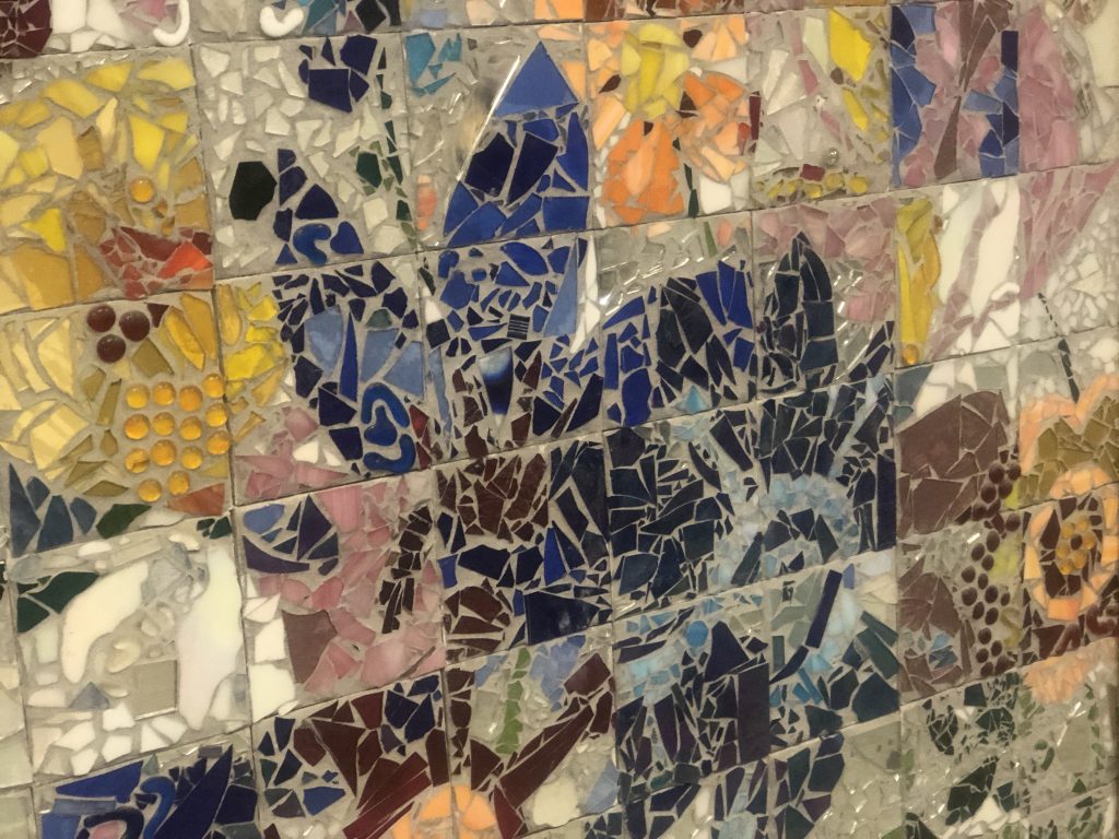 mosaic at Barton Elementary School 