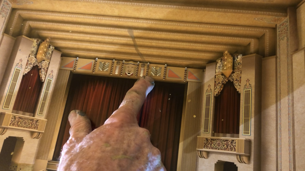 proscenium arch at WB THeatre