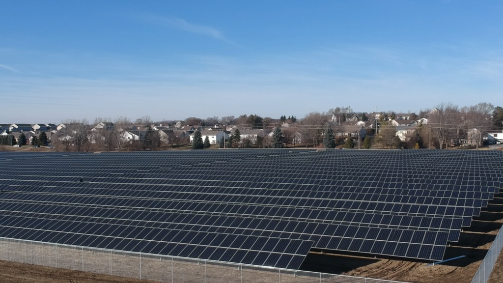 Solar panels in West Bend