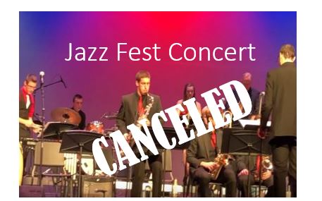 Slinger Jazz Fest XXXVII afternoon concert Saturday, January 11 canceled Slinger Jazz Fest Concert canceled