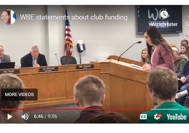 WBSD students complain about funding cuts for clubs
