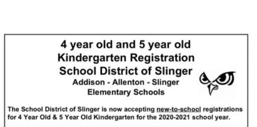 Slinger School District Open Enrollment