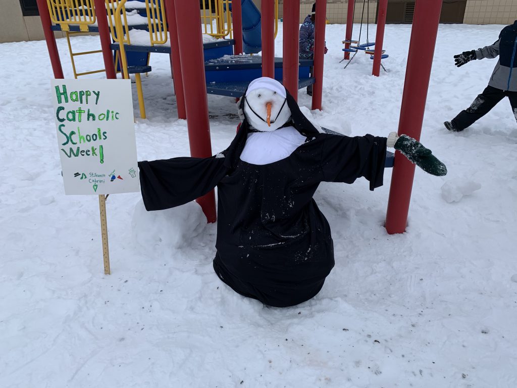 St. Frances Cabrini in snow