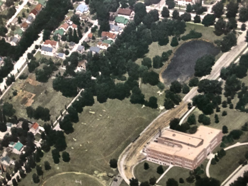 Pond at Sixth Avenue and Oak in West Bend