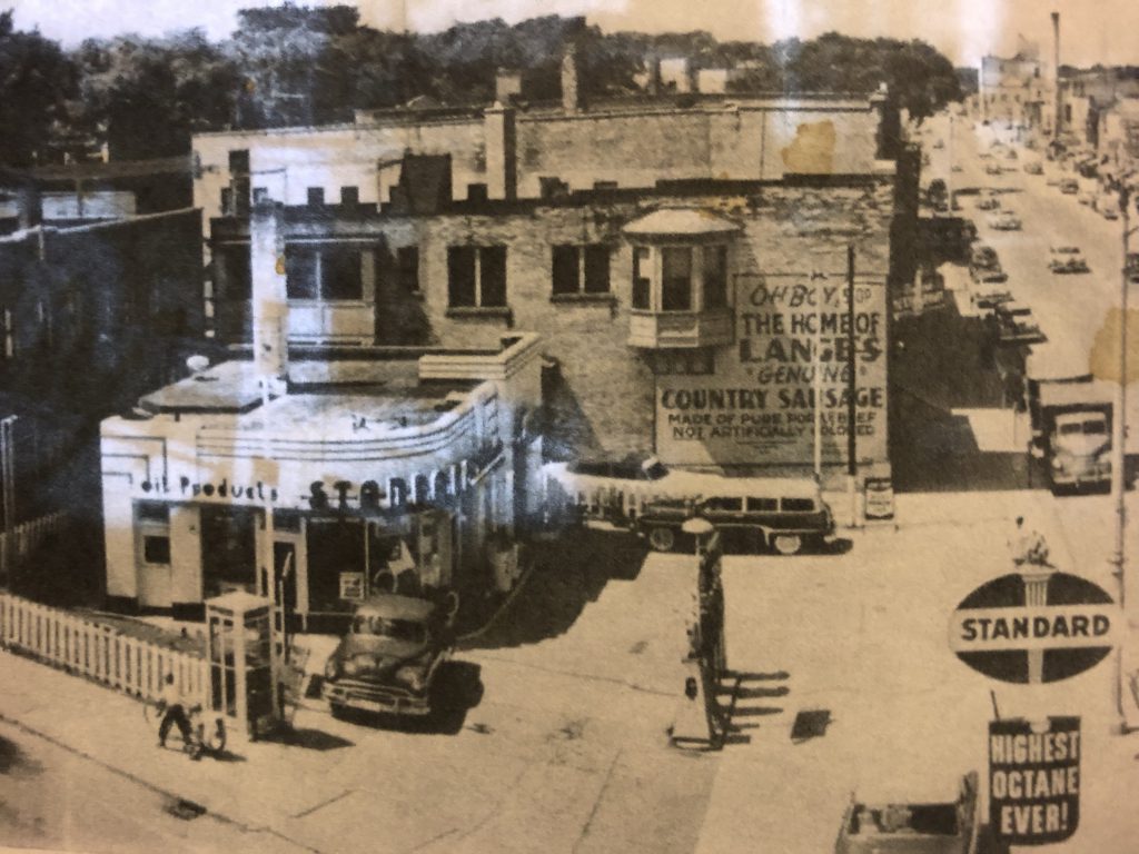 Gas station in downtown West Bend