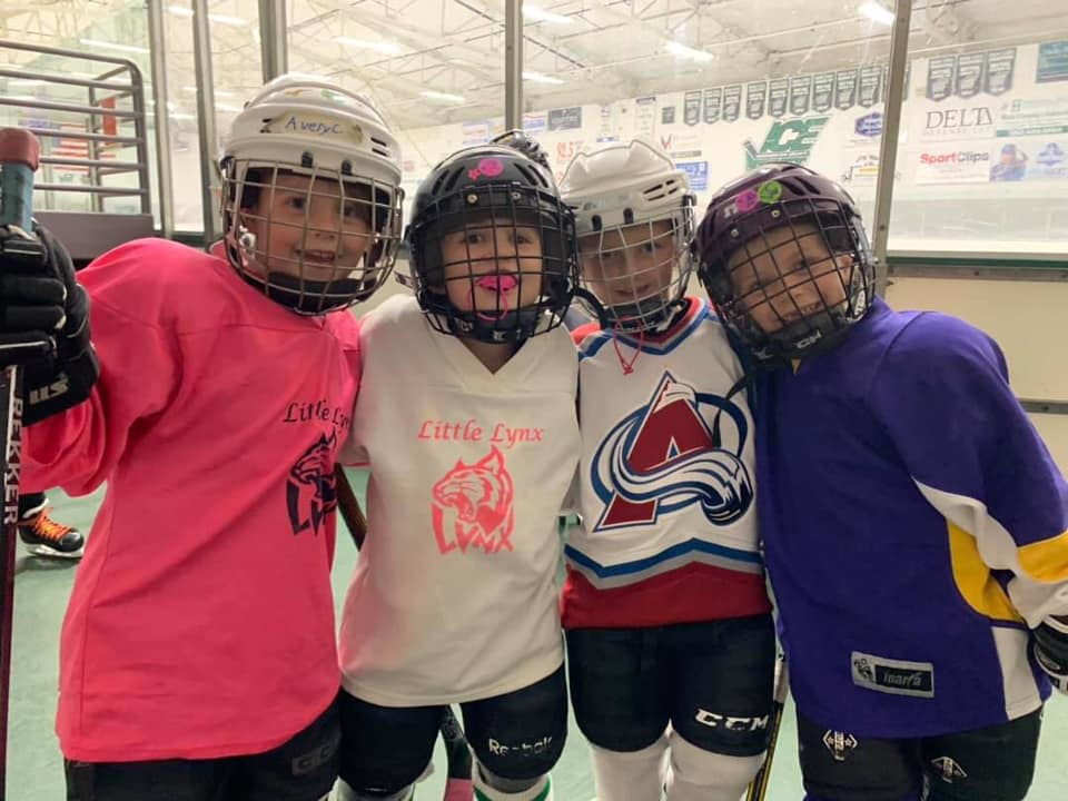 Girls try hockey for free