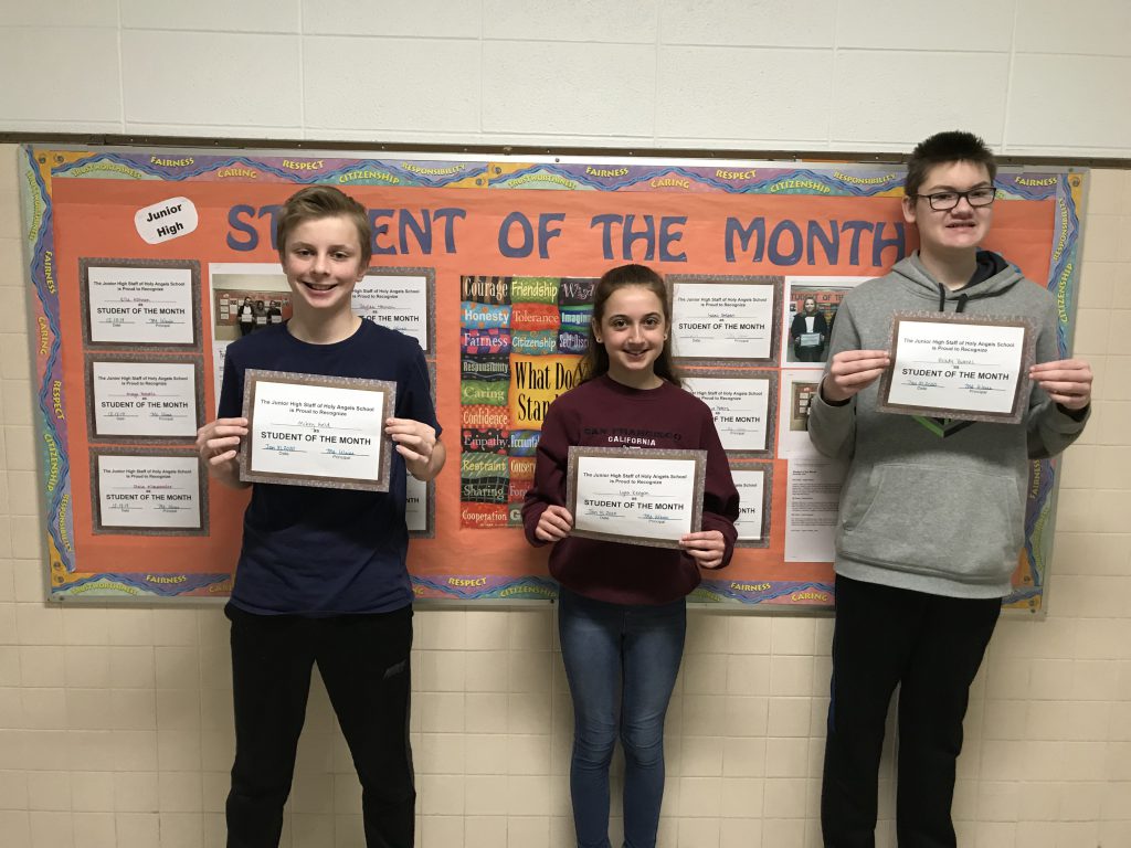 January Students of the Month