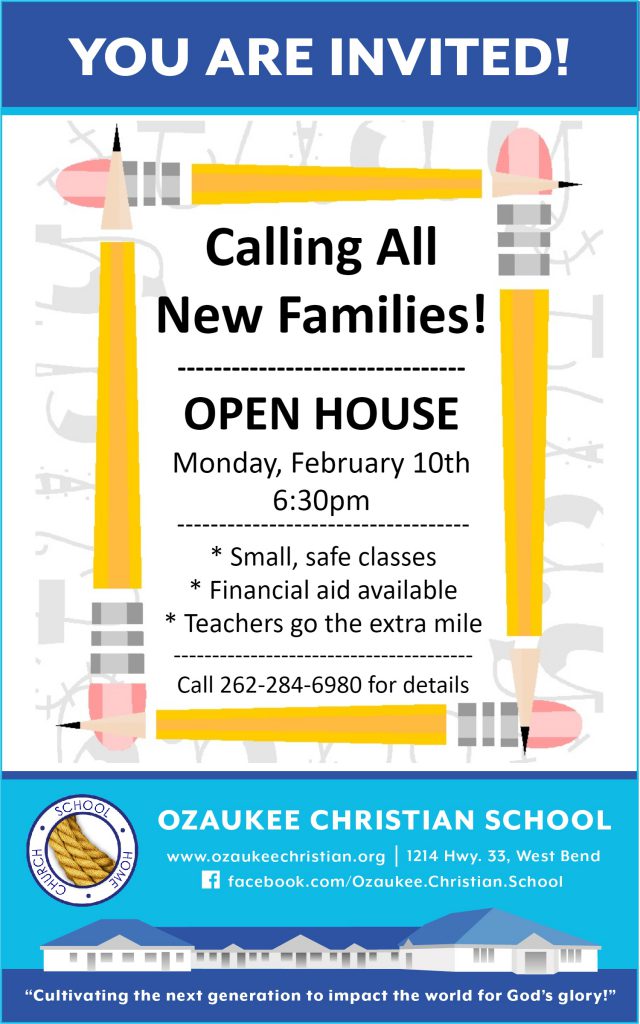 Ozaukee Christian Open House