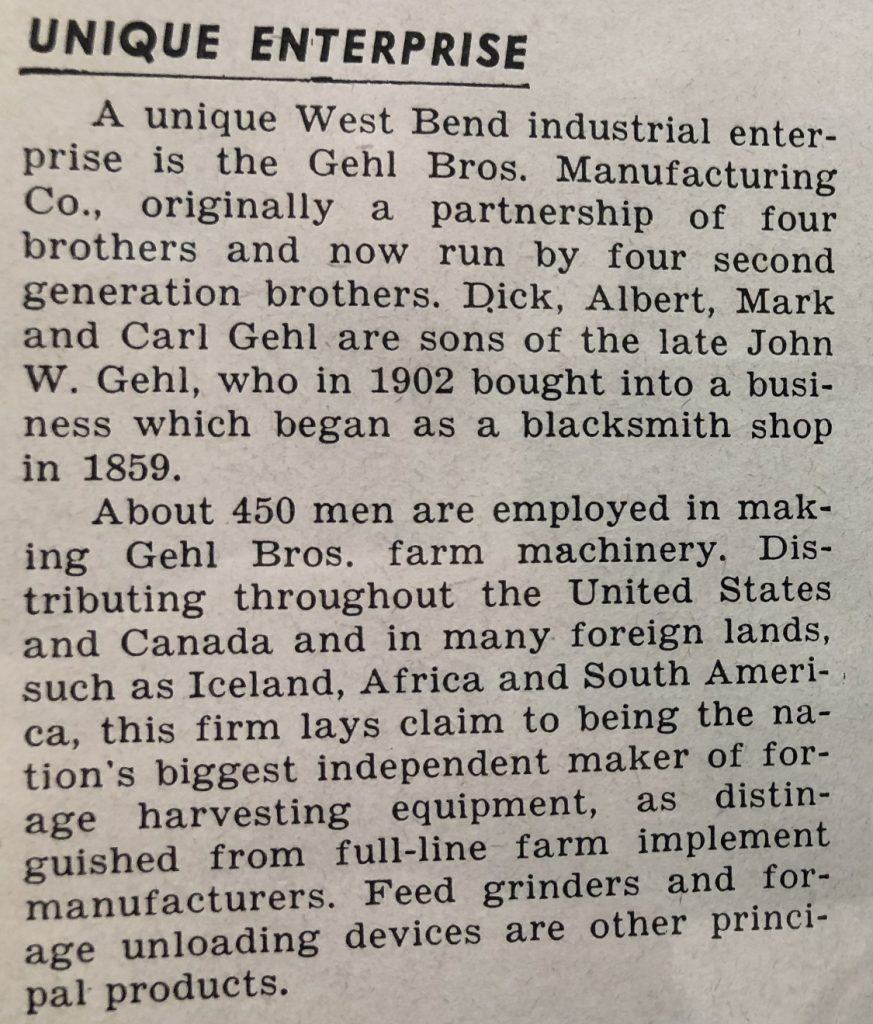 West Bend article enterprise