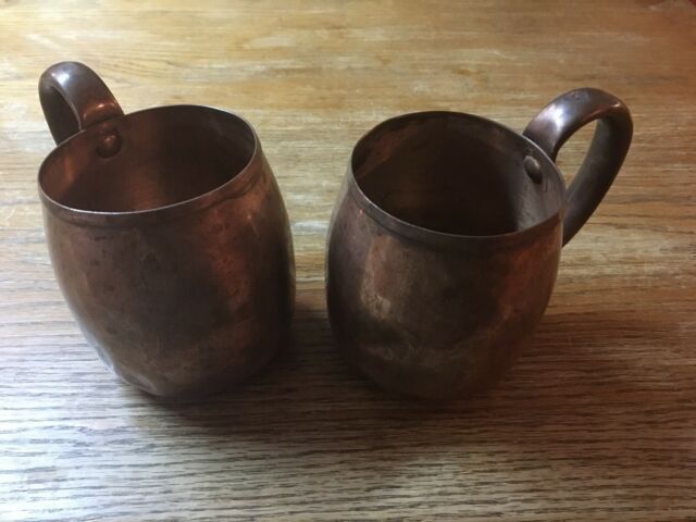 West Bend Company copper mugs