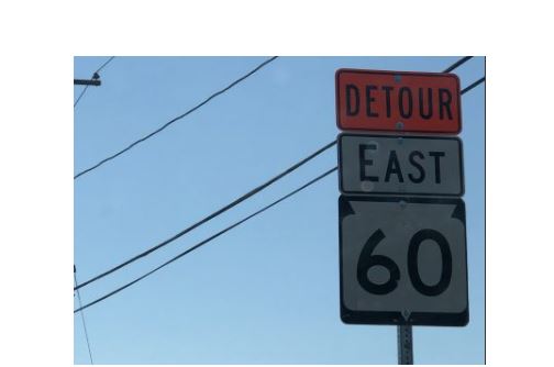 Highway 60 detour
