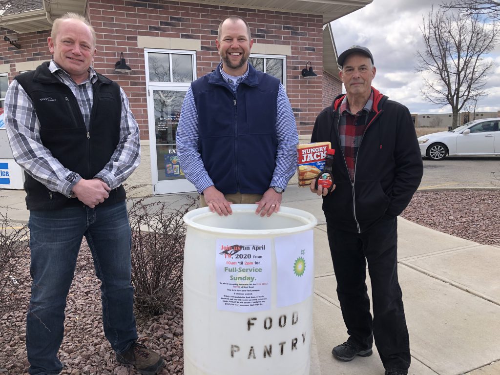 Food pantry donations collected