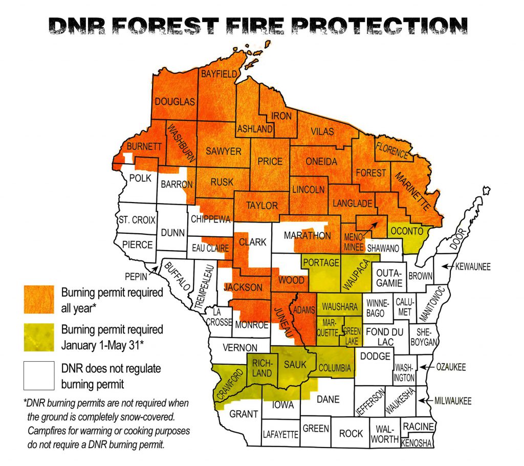 Fire map from DNR