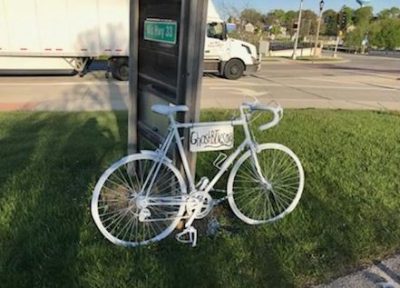 ghost bike on Eisenbahn State Trail