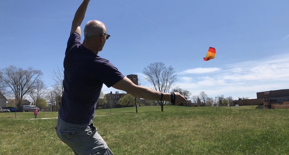 kite flying in West Bend