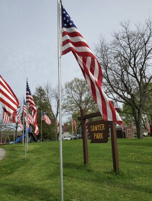 Hartford, Sawyer Park, flag