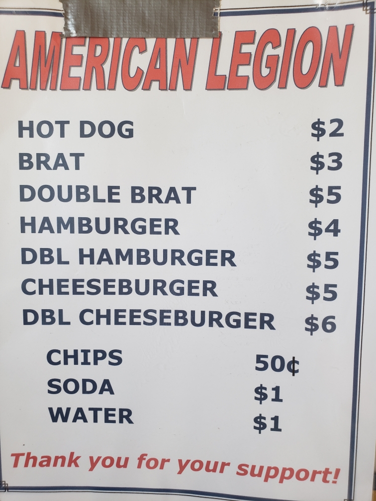 Food available American Legion