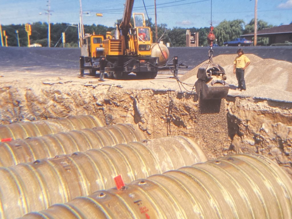 Fleet Farm July 1981 bury gas storage tanks