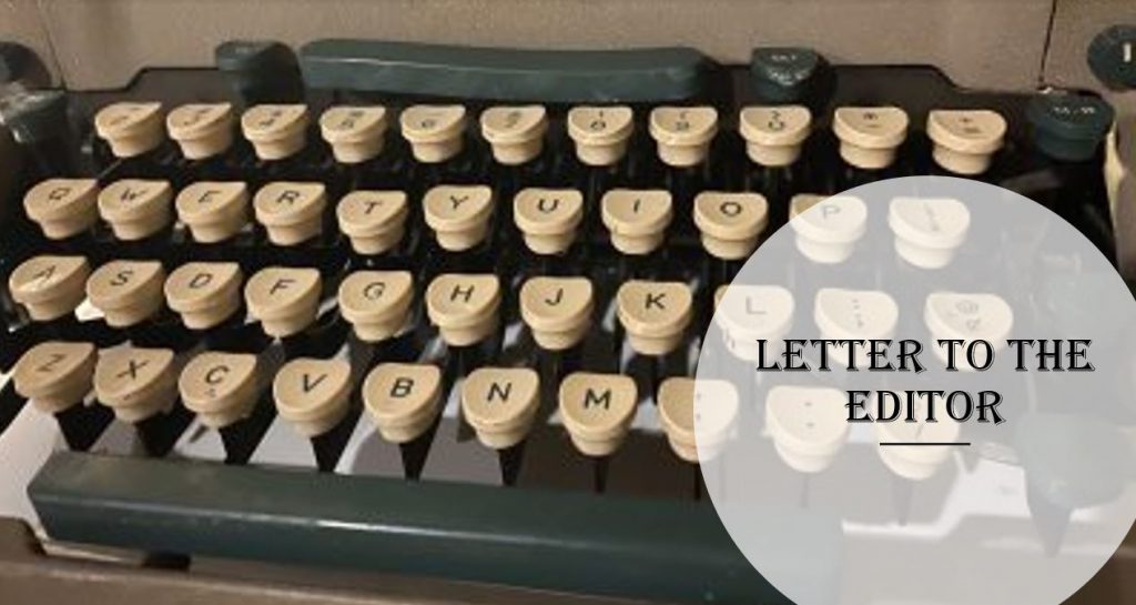 Letter to the Editor west