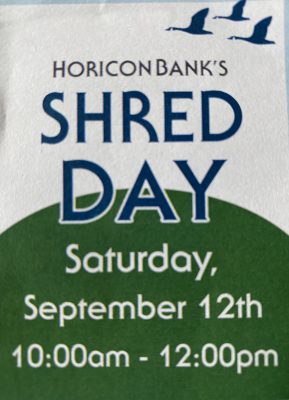 Shred Day at Horicon Bank