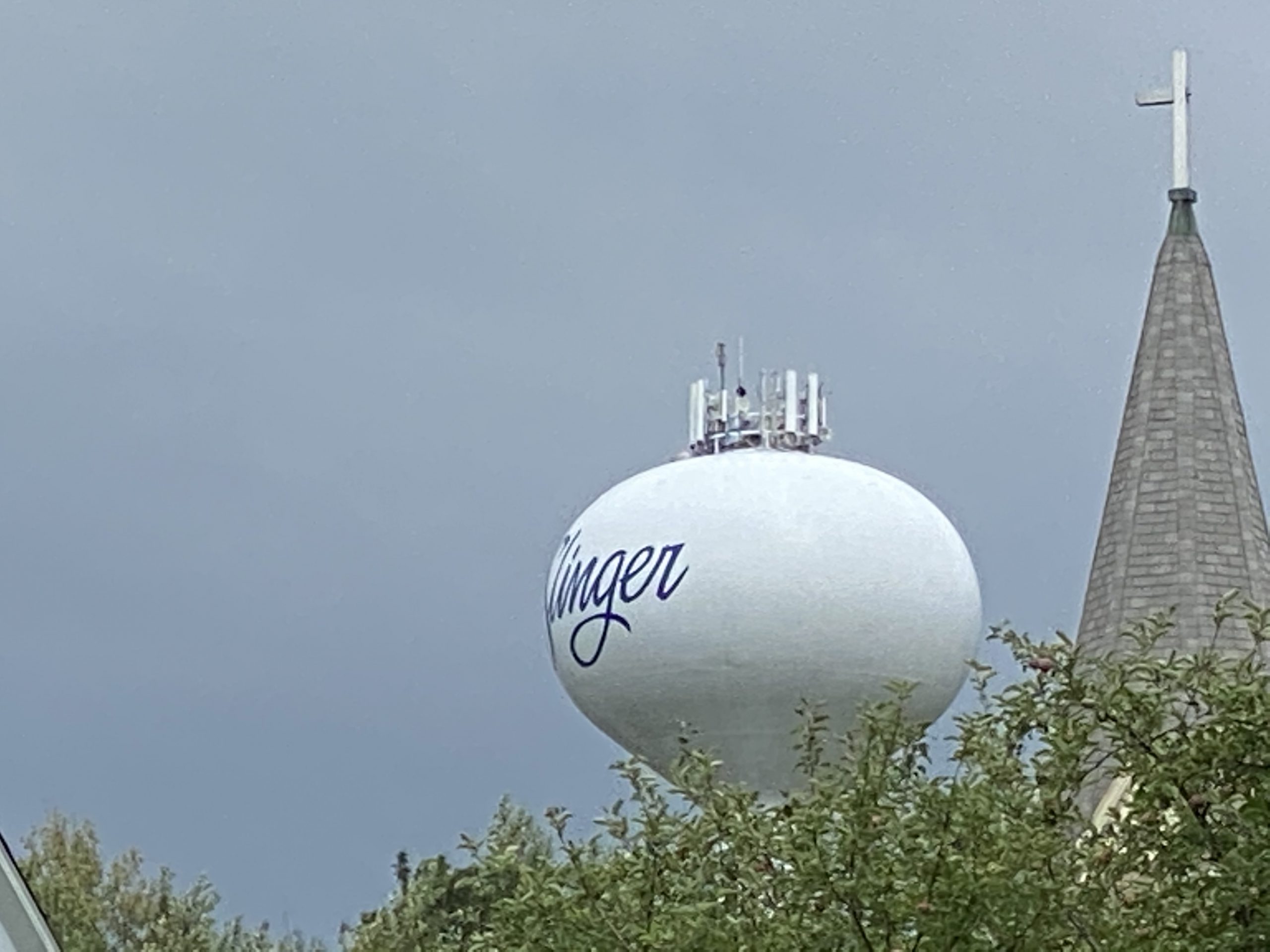 Slinger water tower